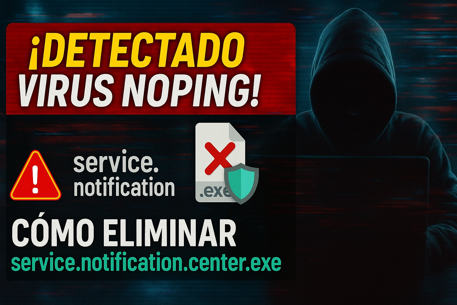 Descubre y Elimina el Virus NOPING Asociado con service.notification.center.exe